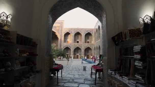 Площа Регістану Центрі Стародавнього Міста Самарканд Узбекистан Кадри — стокове відео