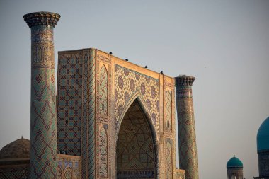Semerkand, Özbekistan'ın Registan Meydanı.