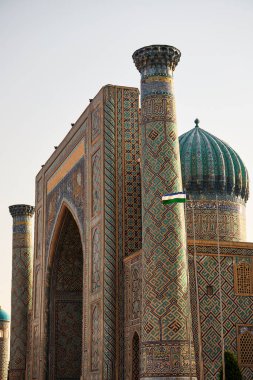 Semerkand, Özbekistan'ın Registan Meydanı.