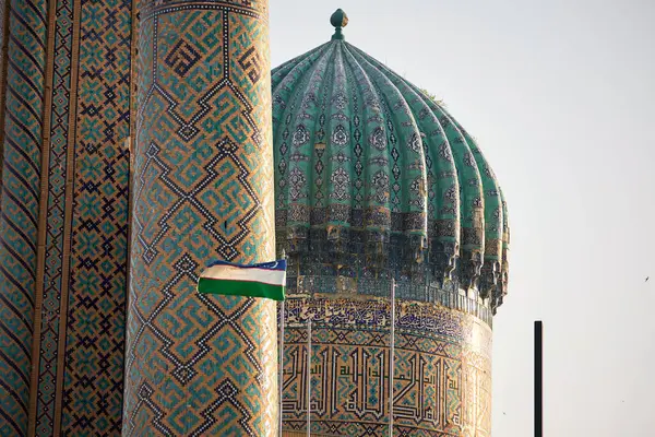 stock image Registan Square in Samarkand, Uzbekistan.