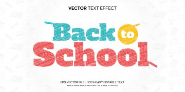 Karalama arkaplan vektörü priminde renkli el çizimi tarzıyla okula geri dön 