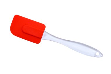 Silikon spatula, yapışmaz, ısıya dayanıklı ve çizik geçirmez mutfak gereçleri, kırmızı renk..