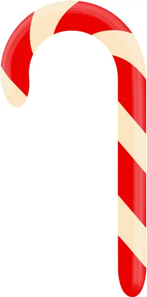 Noel Şeker Çubuğu, izole, düz tasarım