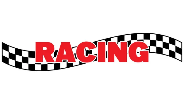 Kontrolovaná Vlajka Stock Motorsport Race Graphic Design — Stock fotografie
