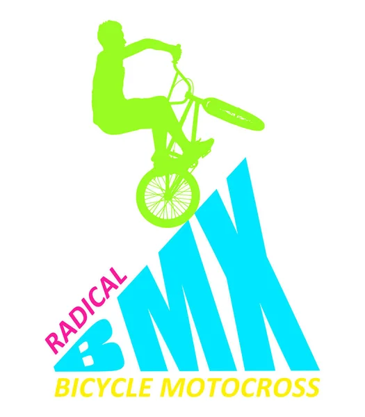 Bmx Radical Bicycle Motocross Retro Ročník 1980 Bmx Bike Freestyle — Stock fotografie