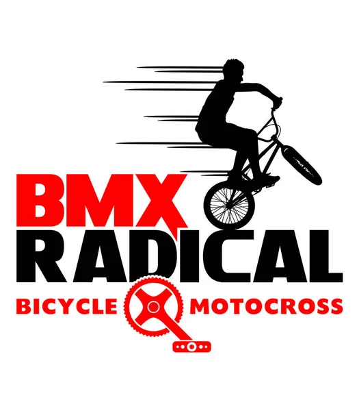 Bicicleta Radical Bmx Motocross Retro Bmx Bike Cycling Sport Diseño — Foto de Stock