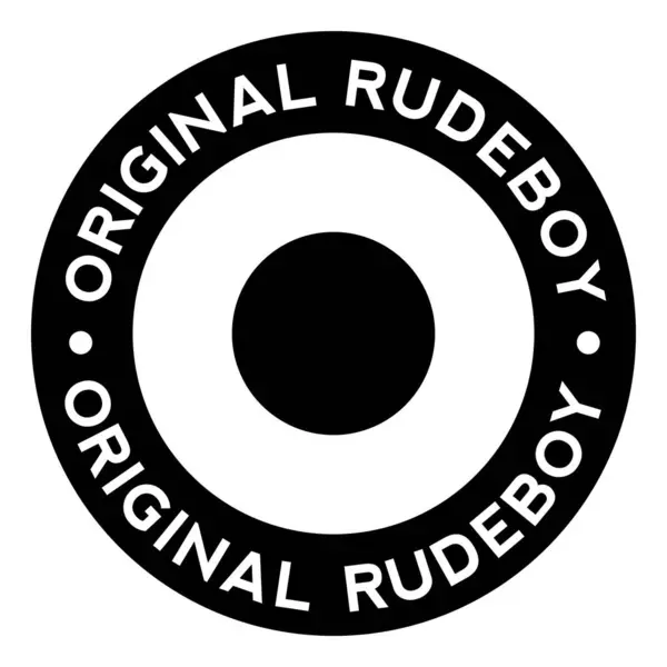 Originální Rudeboy Black White Mod Ska — Stock fotografie