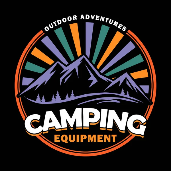 Outdoor Adventures Camping Ausrüstung Design — Stockfoto