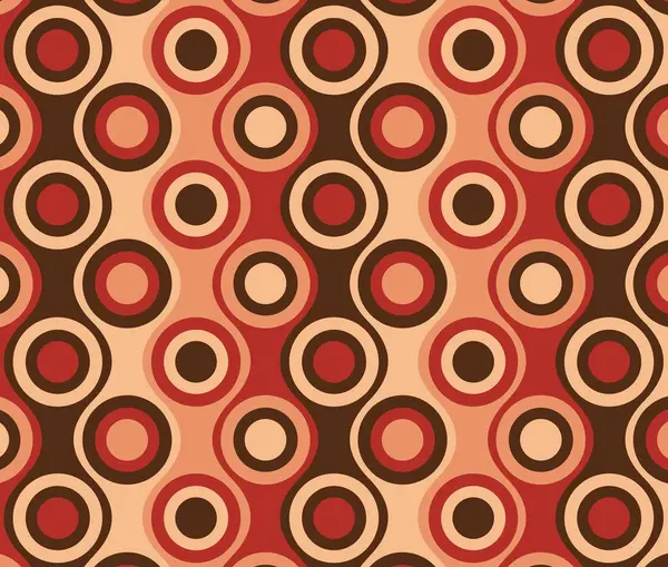 1970 Lerin Retro Tarzı Kırmızı Kahverengi Turuncu Geometrik Çemberler Lerin Telifsiz Stok Fotoğraflar