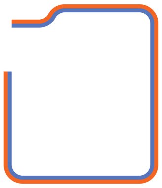 Renkli Retro Boş Çerçeve