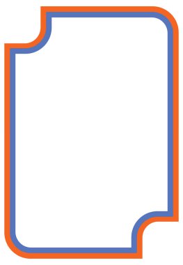 Renkli Retro Boş Çerçeve