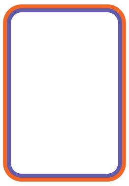 Renkli Retro Boş Çerçeve