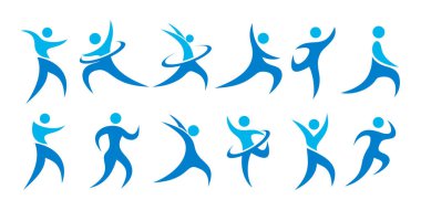 People Logo Tasarım İllüstrasyonu. harmoni simgesi