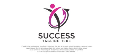 Logo Süreci Adam Simge Eleman Şablon Tasarım Logoları