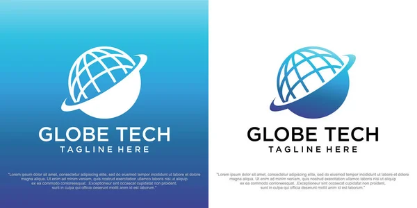 World Tech Logo Design Mall — Stock vektor