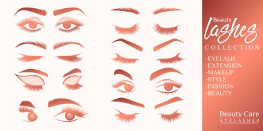 güzellik kirpik simgesi logo dizaynı