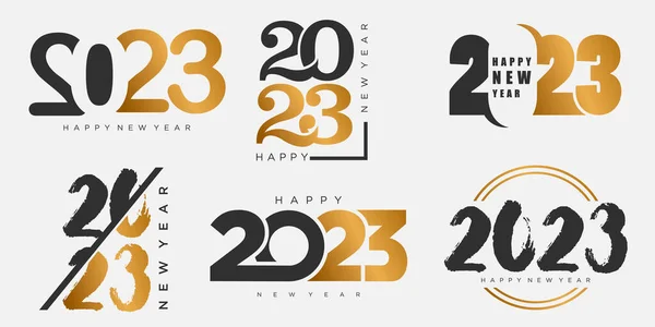 Stock vector 2023 Happy New Year logo text design. 2023 number design template collection . vector illustration.