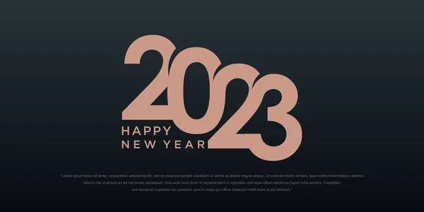 2023 Новым Годом 2023 Шаблон Дизайна Номерного Знака Векторная Иллюстрация Стоковый вектор