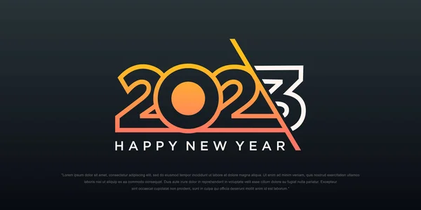 2023 Новым Годом 2023 Шаблон Дизайна Номерного Знака Векторная Иллюстрация Лицензионные Стоковые Иллюстрации
