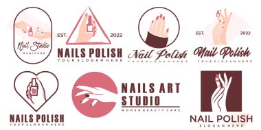 Yaratıcı unsurlu güzellik salonu logosu