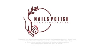 Güzellik manikürcüsü logosu