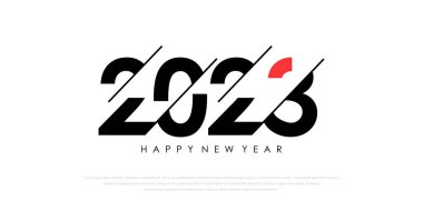 2023 Mutlu Yıllar logosu metin tasarımı. 2023 numara tasarım şablonu. vektör illüstrasyonu.