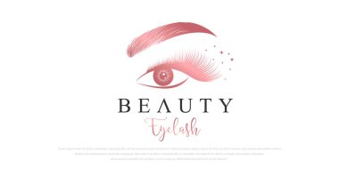 Lüks güzellik kirpik logo tasarımı