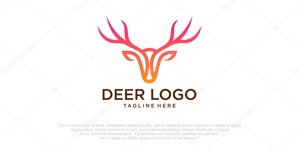 Deer Head Logo Design