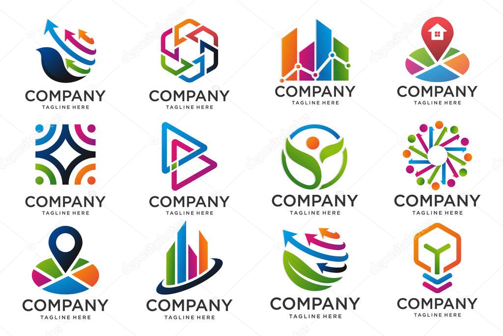 Abstract logos collection. abstract logos. Icon design . Vector illustration