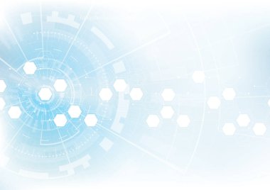 Vektör Soyut arka plan altıgenleri tasarımı. bilim fütüristik enerji teknolojisi. Hi-tech dijital konsept