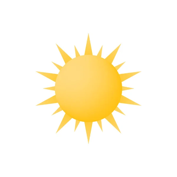 Sun Icon Weather Sunshine Design Vector Illustration — Stock Vector