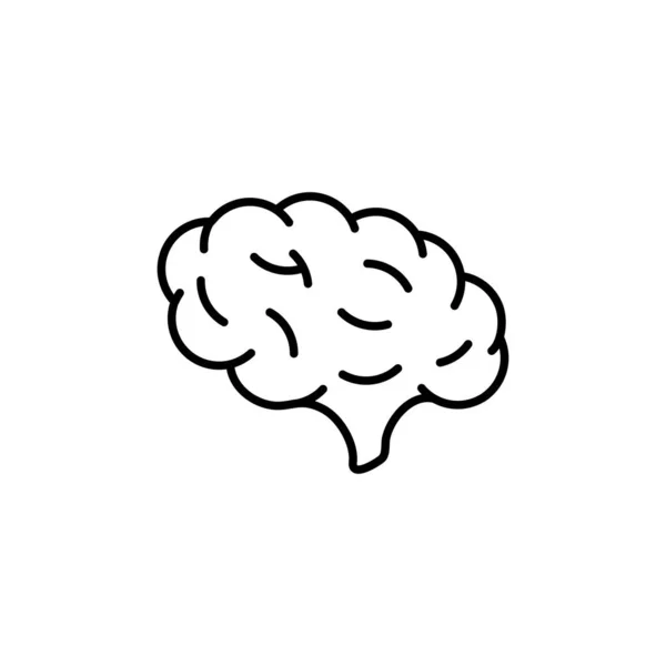 Mozková Medicína Izolovaná Bílém Pozadí Minimální Design Vektorová Ilustrace — Stockový vektor