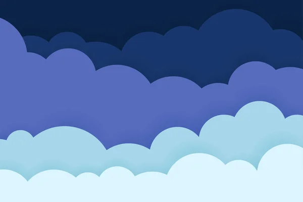 ポスター プレゼンテーション テキストのためのウェブサイトのデザインコンセプト空白のスペースのための雲と多色グラデーション ベクターイラスト — ストックベクタ