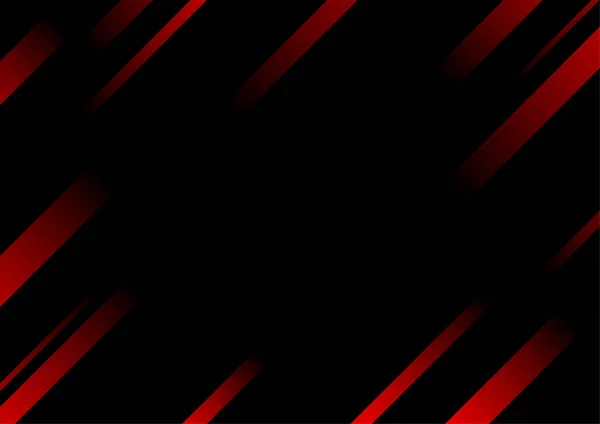 Abstract Red Line Black Background Business Card Cover Banner Flyer — Stockvector