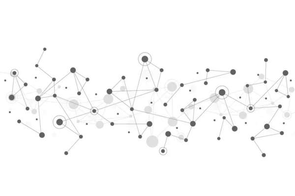 Абстрактная Технология Dot Подключение Сети Цифровой Глобальной Бизнес Концепции Социальная — стоковый вектор