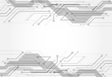 Abstract background with technology circuit board texture. Electronic motherboard illustration. Communication and engineering concept. Vector illustration