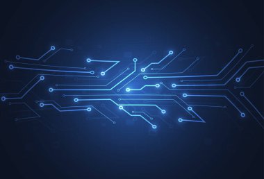 Büyük veri teknolojisi geçmişi. Dijital veri akışı tasarımı. Yüksek hız ışığı siber uzayı takip eder. Vektör illüstrasyonu