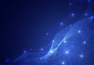 Abstract technology geometric background with circuit board texture. Electronic motherboard illustration. Communication and engineering digital data concept. Vector illustration