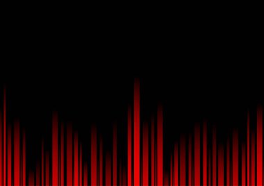 Abstract red line and black background for business card, cover, banner, flyer. Vector illustration