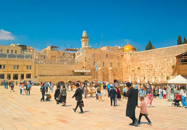 Jeruzalem Israël Mei 2023 Zicht Westelijke Muur Klaagmuur Oude Stad — Stockfoto
