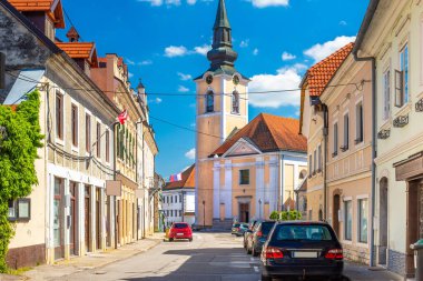 Slovenya 'nın küçük Slovenya kenti Metlika' nın merkezi.