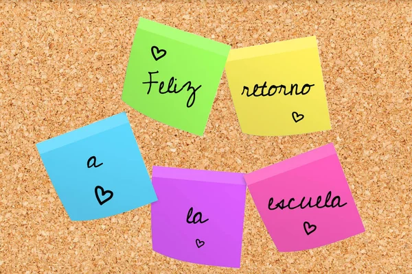 Guter Start Ins Neue Schuljahr Spanischer Sprache Schwarzer Schrift Auf — Stockfoto