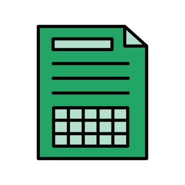 Spreadsheet Creative Icons Desig