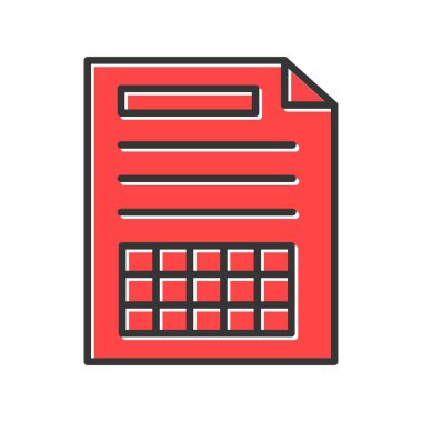 Spreadsheet Creative Icons Desig