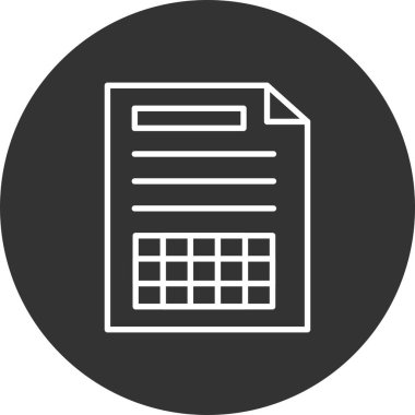 Spreadsheet Creative Icons Desig