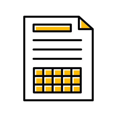 Spreadsheet Creative Icons Desig