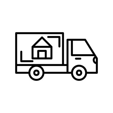 Moving Truck Creative Icons Desig