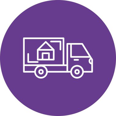 Moving Truck Creative Icons Desig