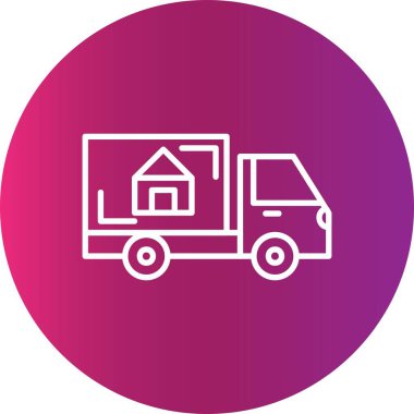 Moving Truck Creative Icons Desig