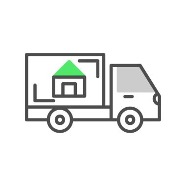 Moving Truck Creative Icons Desig